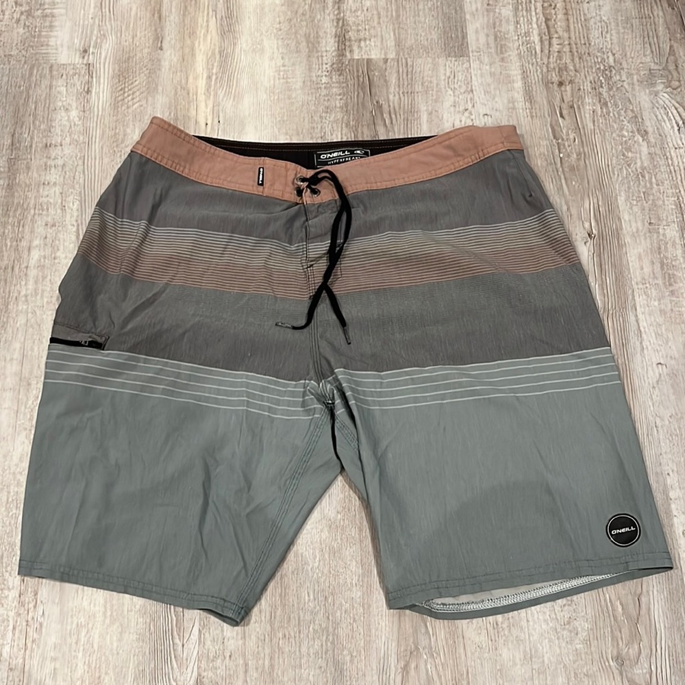 O’Neil mens swim trunks striped 36